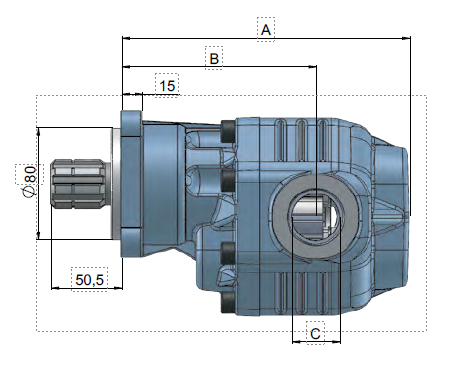 30 Group ISO (DIN) Gear Pumps OA Series Single Rotational-1-oa